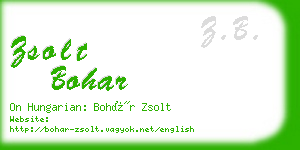 zsolt bohar business card